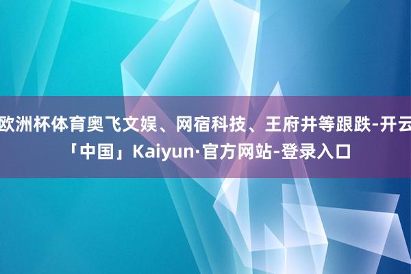 欧洲杯体育奥飞文娱、网宿科技、王府井等跟跌-开云「中国」Kaiyun·官方网站-登录入口