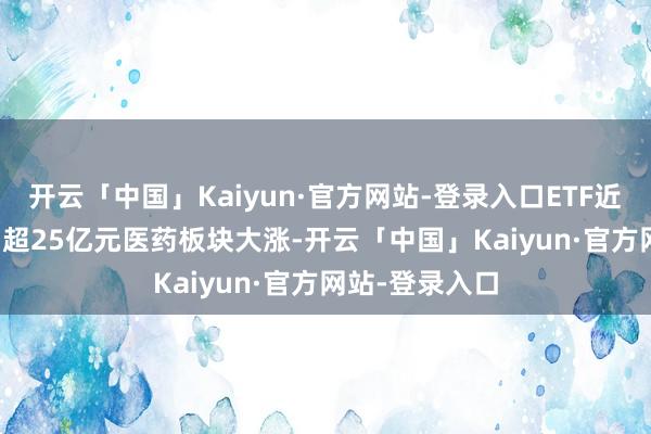 开云「中国」Kaiyun·官方网站-登录入口ETF近一周净流入出超25亿元　　医药板块大涨-开云「中国」Kaiyun·官方网站-登录入口